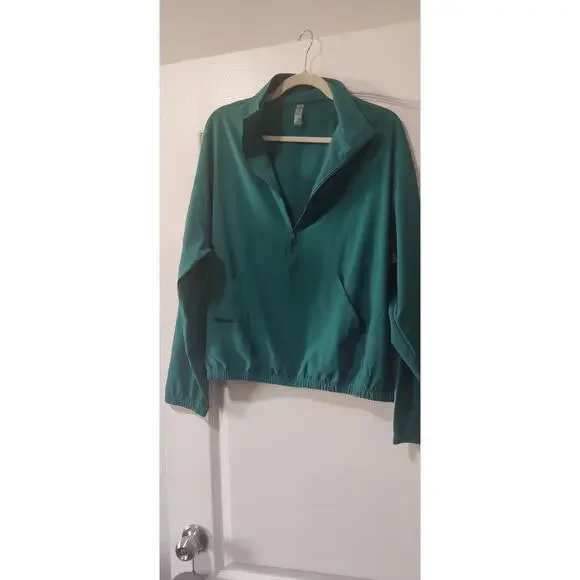 Beyond Yoga In Stride Half Zip Pullover Emerald Green Size M Active Athletic - Picture 3 of 9